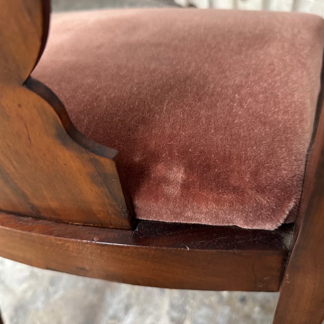 Victorian Flame Mahogany Side Chair, Vintage For Sale - Image 10 of 12