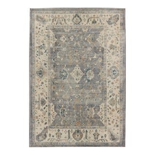 Tribal Design Turkish Oushak Rug by Keivan Woven Arts 10'3 X 14'3 For Sale