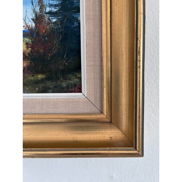 Vintage Original Landscape Oil Painting For Sale - Image 4 of 12