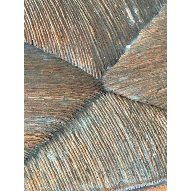Set of Eight Queen Anne Dining Chairs, Carved Wood, Distressed Finish For Sale - Image 14 of 16