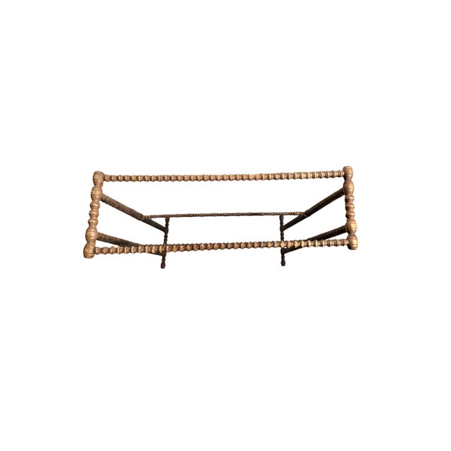 Antique Bobbin-Turned Oak Blanket Stand / Towel Rack, Early 20th Century For Sale - Image 12 of 16