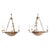 Neoclassical Pair of Large Early 20th Century French Neoclassical Alabaster and Gilt Bronze Chandeliers For Sale - Image 3 of 16