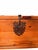 Spanish Spanish Colonial Style Wood Trunk With Ornate Iron Hardware For Sale - Image 3 of 12