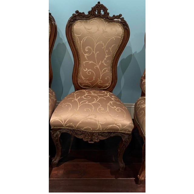 Vintage Italian Lamp 1980s Victorian Rococo Revival Living Room / Salon Set – 7 Pieces For Sale - Image 4 of 8