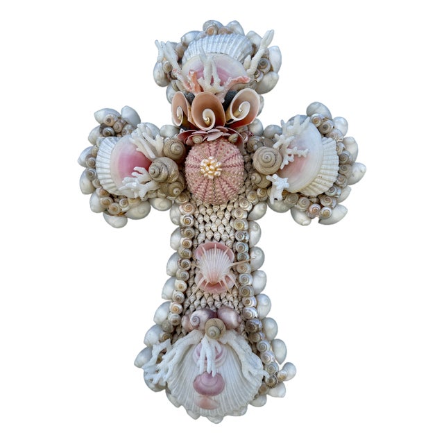 CSS Seashell 13"h. Cross For Sale
