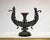 Antique Victorian Spelter & Marble Figural Mermaid Centerpiece Bowl Vase Epergne. Item features ornate detailed mermaid...