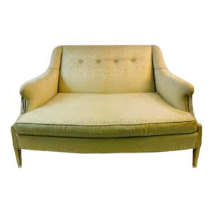 Early 20th Century Grosfeld House Wood & Lucite Settee