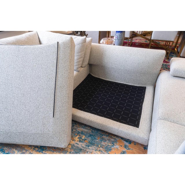 Jean-Marie Massaud for Poliform Bristol Modular 3pc Contemporary Sofa Sectional For Sale - Image 15 of 17