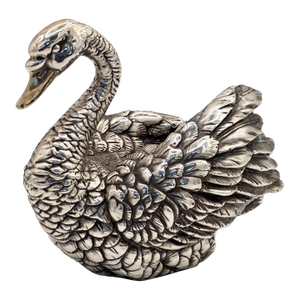 Vintage D’Argenta Silver-Plated Swan Sculpture, Mexico