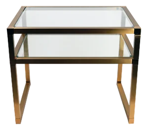 Vintage Brass Coffee Table, 1970s
