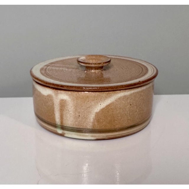 Modernist Studio Ceramic Art Pot with Lid by Helma Klett, Germany, 1960s For Sale - Image 12 of 12
