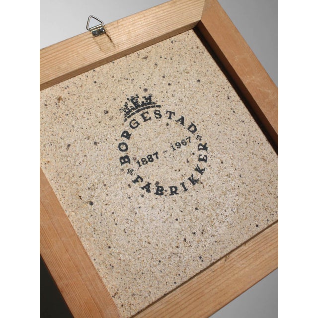 Mid-Century Ceramic Art Tile by Konrad Galaaen for Borgestad Fabrikker, Norway, 1960 For Sale - Image 3 of 6