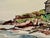 Rustic Henry Emil Salloch Original Watercolor on Paper Bonaventure Island, 1957. For Sale - Image 3 of 7