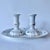 Vintage German Winterling Porcelain Shabbat Candlesticks With Matching Tray, Set of 3 For Sale - Image 4 of 12