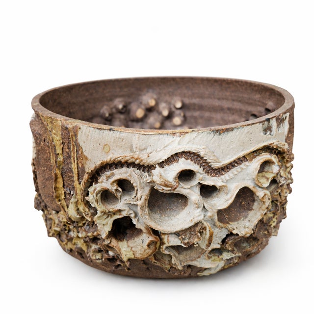 Ceramic Danish Brutalist Studio Pottery Works by Bodil Marie Nielsen, Denmark, 1960s-1970s, Set of 4 For Sale - Image 7 of 14