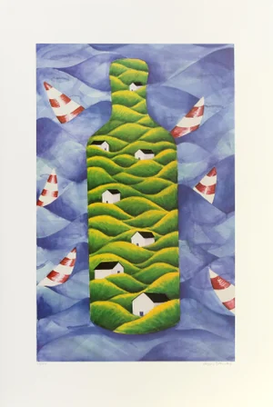 Absolut Statehood: Connecticut, Peggy Steinway Lithograph