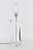 1970s Tall Herbert Ritts Astrolite Clear Lucite "Tri Fin" Table Lamp For Sale - Image 13 of 13