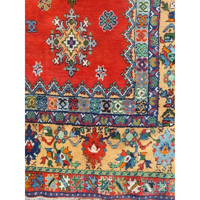 Vintage Moroccan Rabat Rug, 1950s For Sale - Image 4 of 15
