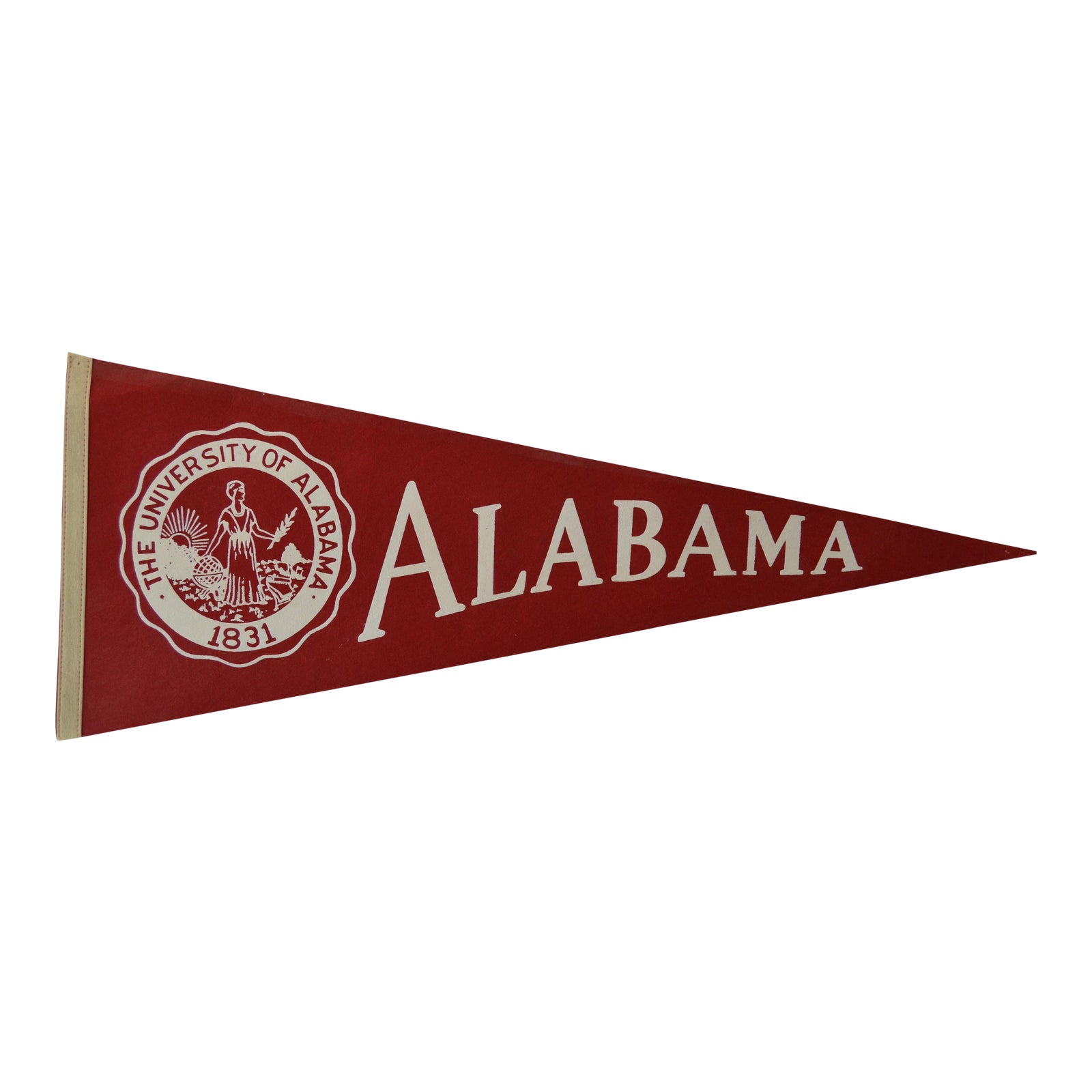 Vintage University of Alabama Football Pennant Chairish