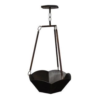 Contemporary Hanging Planter With Hexagonal Canopy For Sale