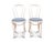 A pair of white bentwood cafe chairs that have been fully restored. The bistro chair pair have been painted white (semi-...