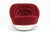 Red Vladimir Kagan Ellipse Lounge Chair in Red Velvet For Sale - Image 8 of 8