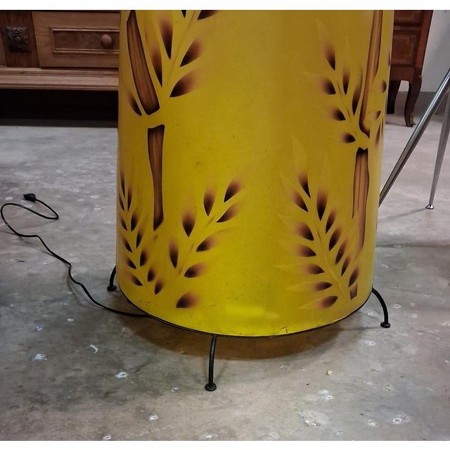 Large Vintage Tropical Style Sculptural Floor Lamp, 1970s For Sale - Image 7 of 8
