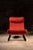 The Merrow Association 1960s Modernist "Bradfield" Upholstered Chaise Lounge in Red by Merrow For Sale - Image 4 of 7