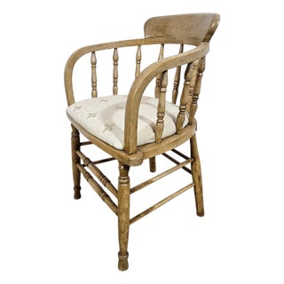 Antique Rustic Captain's Chair, 19th Century For Sale