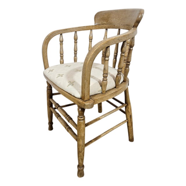 Antique Rustic Captain's Chair, 19th Century For Sale