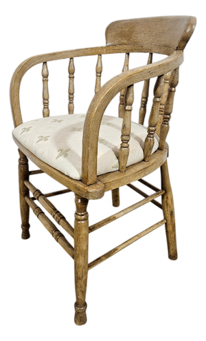 Antique Rustic Captain's Chair, 19th Century