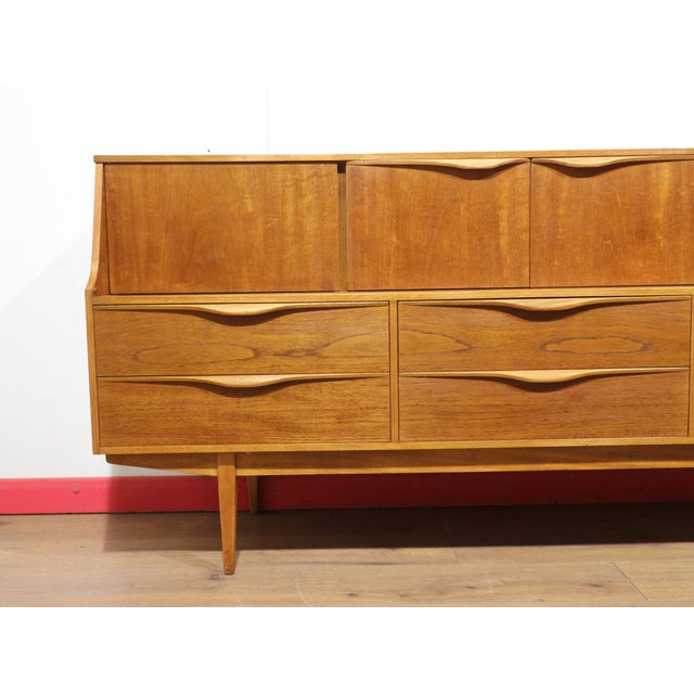 Mid Century Modern Vintage Teak Tall Credeza Sideboard by Sutcliffe For Sale - Image 13 of 15