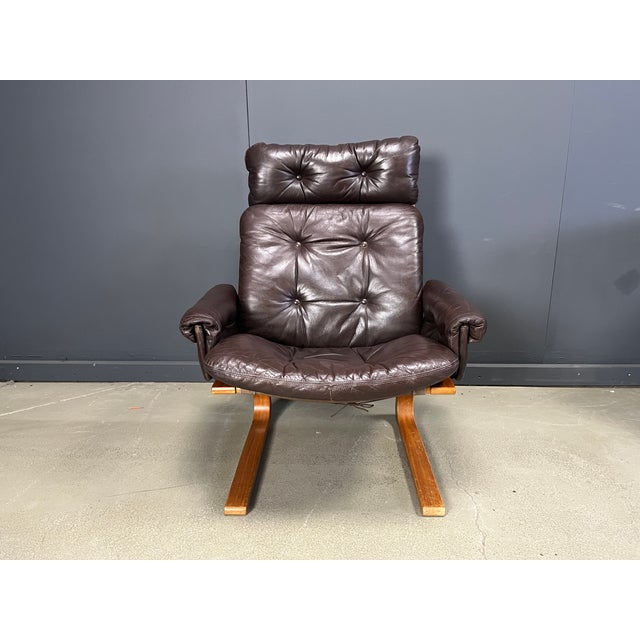 Wood Kengu Armchair from Elsa & Nordahl Solheim, 1960s For Sale - Image 7 of 9