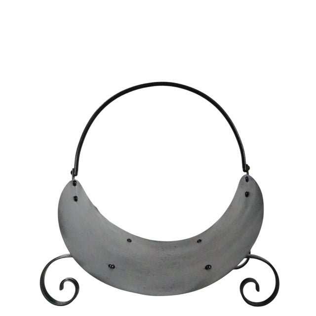 Mid 20th Century Metal Firewood Log Holder For Sale - Image 4 of 10