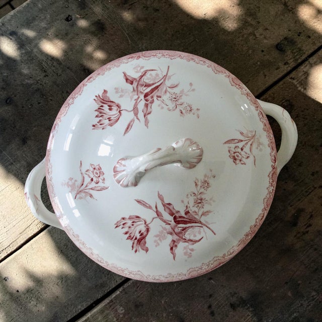 Late 19th Century Large French Soup Tureen by Sarreguemines Fontanges, 1890 For Sale - Image 5 of 8