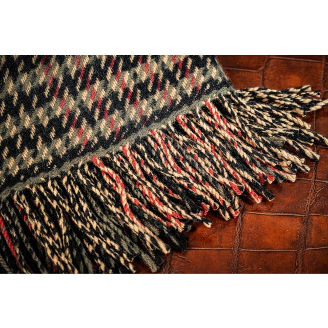 Luxurious Ralph Lauren Home Double Rl RRL Cashmere Lambswool Plaid Pattern Throw Blanket Home Decor For Sale In New York - Image 6 of 10