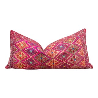 Antique Kamali Sindh Silk Pillow For Sale