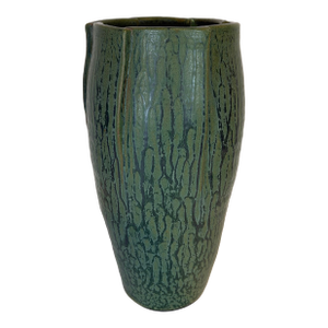Arts & Crafts Style Green Glaze Pottery Vase