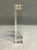 Transparent Oleg Cassini Miniamlist Crystal Candlsticks - A Pair For Sale - Image 8 of 10