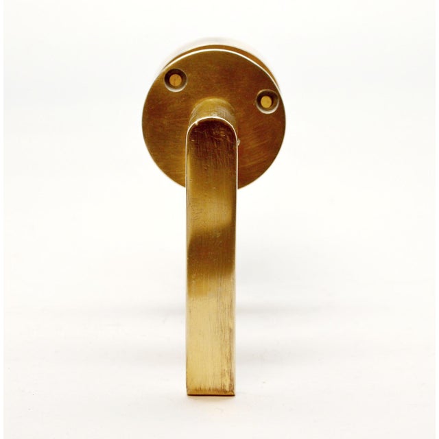 Modern Polished Bronze Lever Door Knob Set For Sale - Image 4 of 5