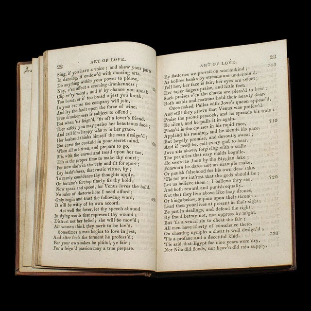 1824's Antique Book Ovid's Art of Love For Sale - Image 6 of 10