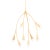 Mitzi Elsa 8-Light Chandelier, Gold Leaf For Sale