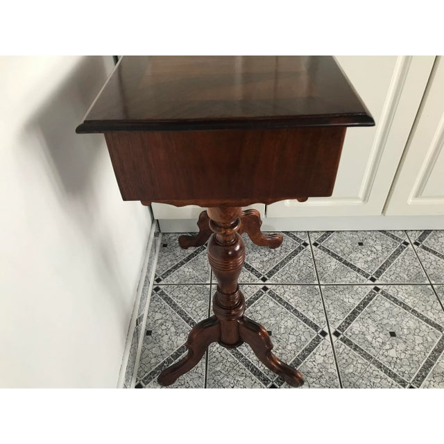 Wood Vintage Side Table with Drawers, 1900s For Sale - Image 7 of 18