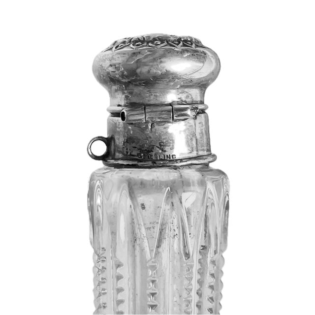 Vintage Art Deco Silver & Crystal Flacons Set For Sale - Image 12 of 12