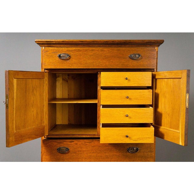 Tall Art Nouveau Chest of Drawers For Sale - Image 11 of 18