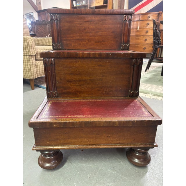 English Regency Mahogany Bed Steps, Circa 1820-30. For Sale - Image 12 of 17