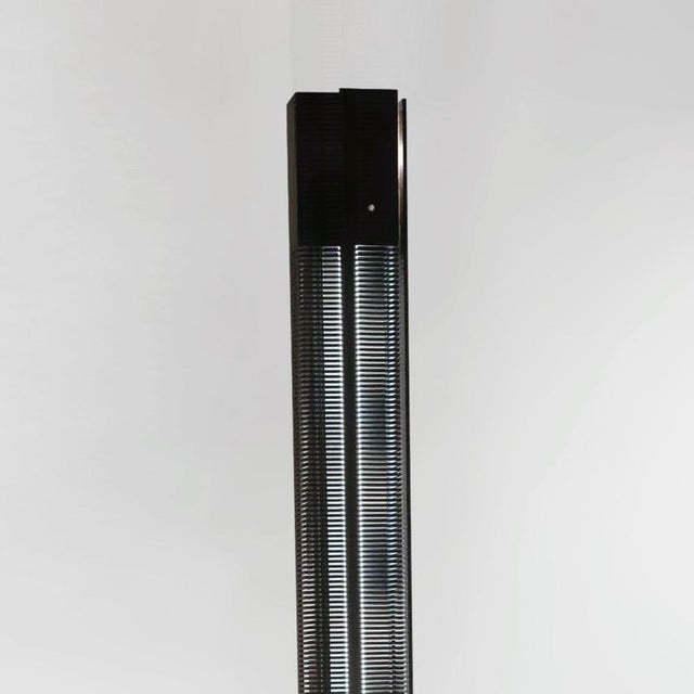 Contemporary Large Black Signal Column Floor Lamp by Serge Mouille For Sale - Image 3 of 8