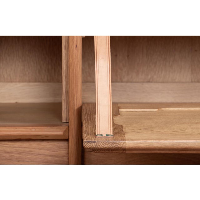 French Sideboard in Oak by Guillerme et Chambron for Votre Maison, 1960s For Sale - Image 6 of 18