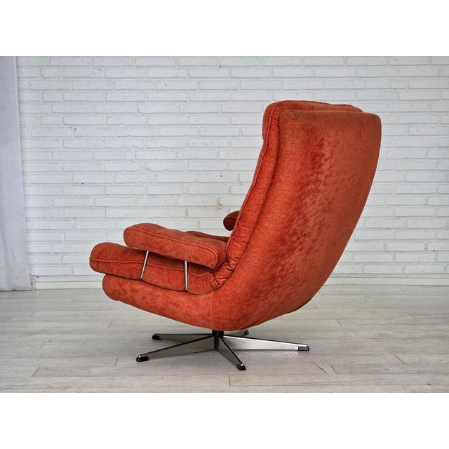 Metal Swedish Swivel Armchair from Ulferts Möbler, 1970s For Sale - Image 7 of 18
