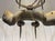 Oak and Wrought Iron Chandelier, 1950s For Sale - Image 4 of 17